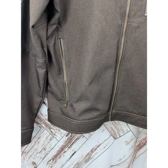 Kuhl Impakt Jacket  Espresso Brown Wind Resist Soft Shell - Picture 5 of 10